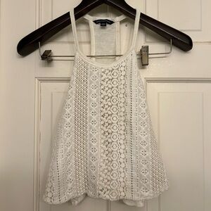 American Eagle Outfitters White Lace Camisole